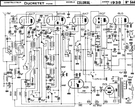 Colonial ; Ducretet -Thomson; (ID = 221089) Radio