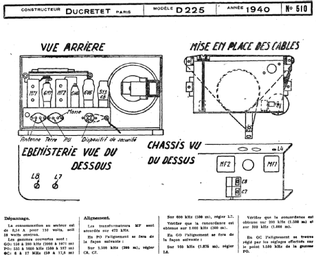 D225; Ducretet -Thomson; (ID = 220392) Radio