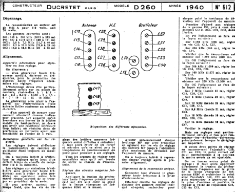 D260; Ducretet -Thomson; (ID = 220399) Radio