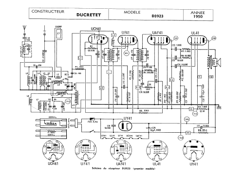 D3923; Ducretet -Thomson; (ID = 1653801) Radio