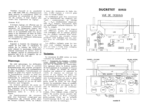 D3923; Ducretet -Thomson; (ID = 1653803) Radio