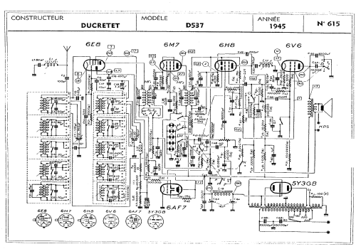 D537; Ducretet -Thomson; (ID = 361681) Radio