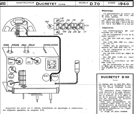 D70; Ducretet -Thomson; (ID = 220359) Radio