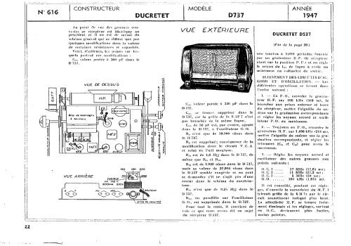 D737A ; Ducretet -Thomson; (ID = 361687) Radio