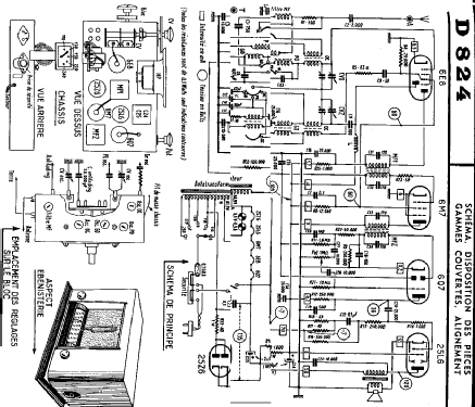 D824A ; Ducretet -Thomson; (ID = 1938277) Radio