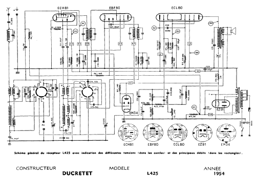 L425; Ducretet -Thomson; (ID = 356322) Radio