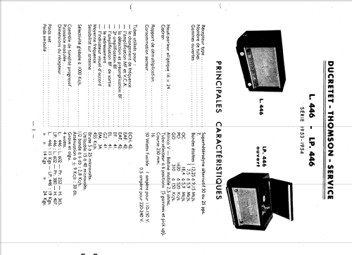 L446; Ducretet -Thomson; (ID = 1933577) Radio