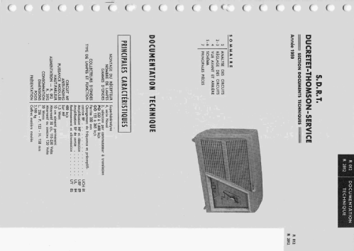 R012; Ducretet -Thomson; (ID = 1840200) Radio