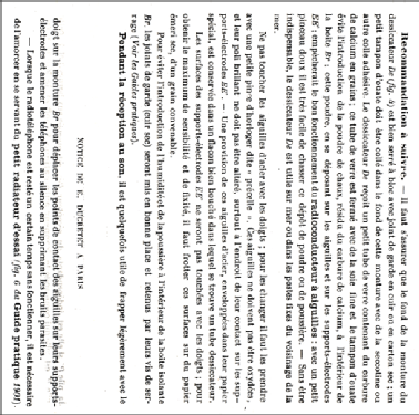 Poste Radiotéléphone Popoff-Ducretet Récepteur avec Décohéreur - Coherer Receiver; Ducretet -Thomson; (ID = 684624) Radio