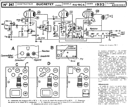 RC4; Ducretet -Thomson; (ID = 217015) Radio