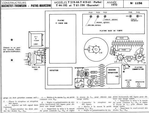 T44-195; Ducretet -Thomson; (ID = 261285) Television