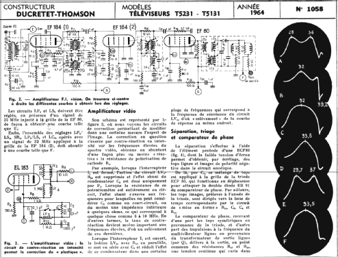 T5131; Ducretet -Thomson; (ID = 288361) Television