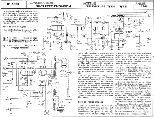 T5131; Ducretet -Thomson; (ID = 288362) Television