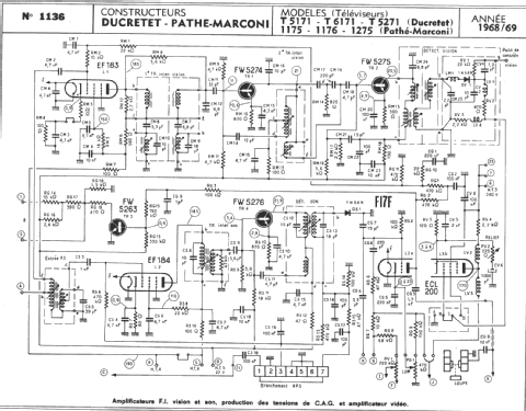 T5171; Ducretet -Thomson; (ID = 291683) Television