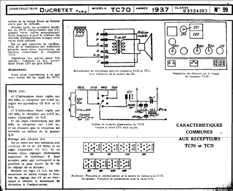 TC70; Ducretet -Thomson; (ID = 216083) Radio