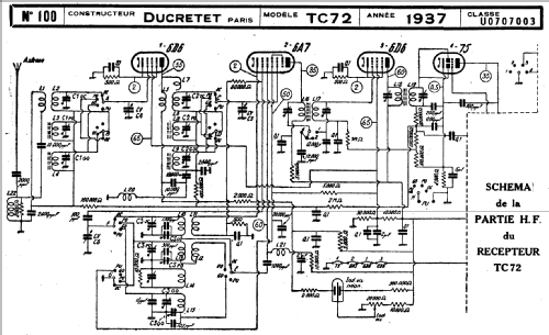 TC72; Ducretet -Thomson; (ID = 216087) Radio