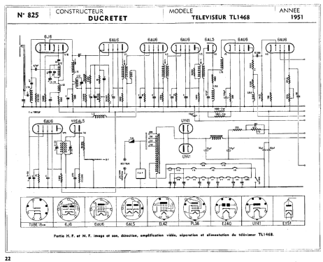 Televiseur TL1468; Ducretet -Thomson; (ID = 271913) TV Radio