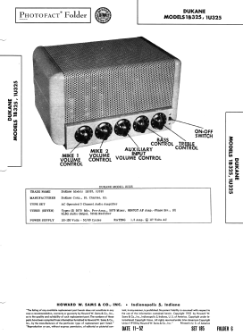 1B325 ; DuKane Corporation; (ID = 3104883) Ampl/Mixer