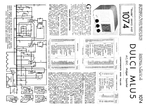 MLU5; Dulci Co Ltd.,The; (ID = 1018823) Radio