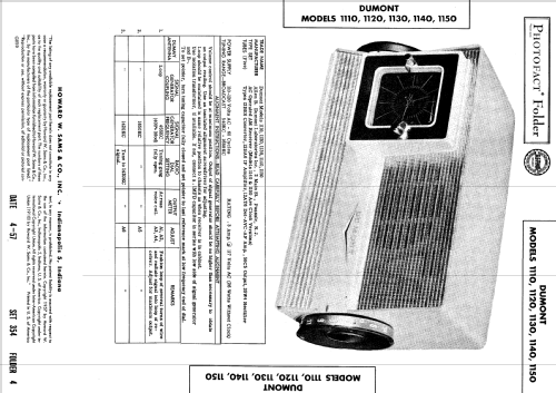 1110 ; DuMont Labs, Allen B (ID = 557629) Radio