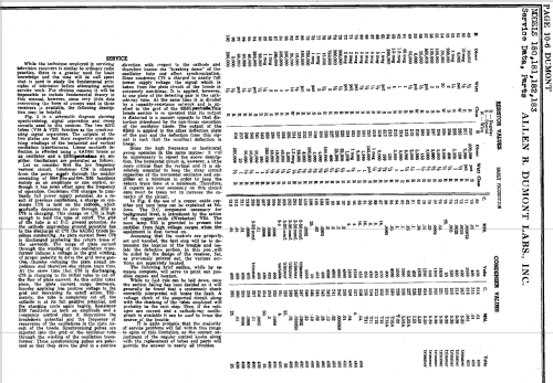 183 ; DuMont Labs, Allen B (ID = 690072) Televisore