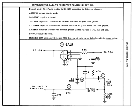 Andover RA-117A; DuMont Labs, Allen B (ID = 2907870) Television