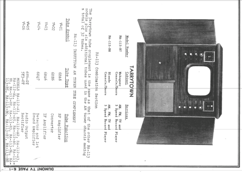 Ardmore RA-112-A1; DuMont Labs, Allen B (ID = 739135) TV Radio