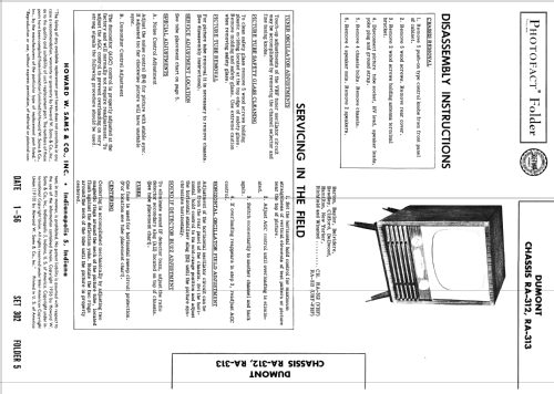 Baylor Ch= RA-313; DuMont Labs, Allen B (ID = 2691744) Television