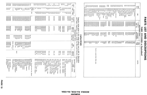 Bradford RA-108A; DuMont Labs, Allen B (ID = 730427) Television