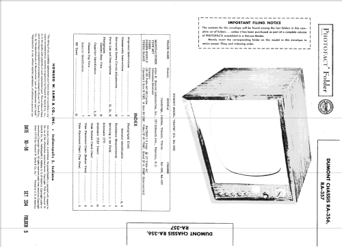 Cambridge Ch= RA-357; DuMont Labs, Allen B (ID = 1943169) Fernseh-E