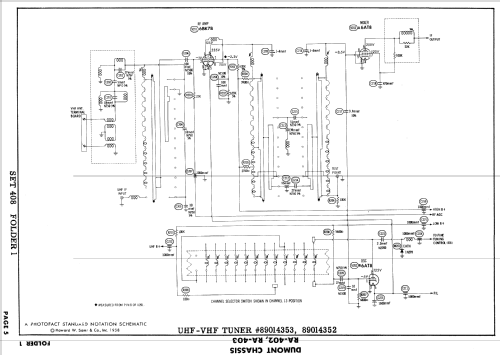 Ch= RA-402; DuMont Labs, Allen B (ID = 848089) Television