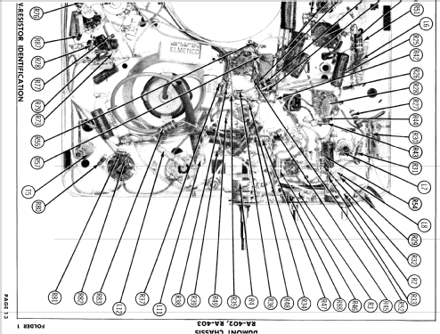 Ch= RA-402; DuMont Labs, Allen B (ID = 848097) Television