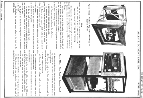 Devonshire RA-101A; DuMont Labs, Allen B (ID = 729173) TV Radio