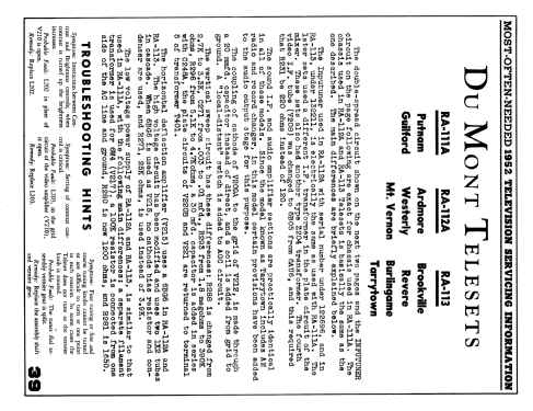 Guilford RA-111-A2; DuMont Labs, Allen B (ID = 1844556) Fernseh-R