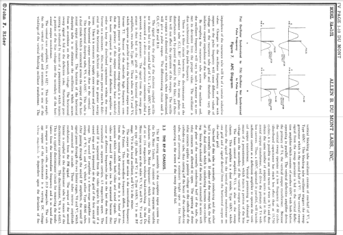 Hampshire RA-101A; DuMont Labs, Allen B (ID = 729194) TV Radio