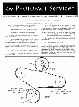 Mt. Vernon RA-112-A3; DuMont Labs, Allen B (ID = 3110968) TV-Radio