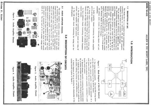 Revere RA-101A; DuMont Labs, Allen B (ID = 729250) TV Radio