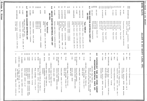 Revere RA-101A; DuMont Labs, Allen B (ID = 729275) TV Radio