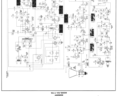 Royal Sovereign RA-119A TV Radio DuMont Labs, Allen B |Radiomuseum.org