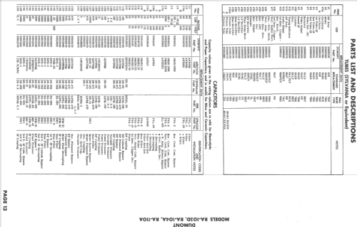 Rumson RA-103D; DuMont Labs, Allen B (ID = 725427) TV Radio