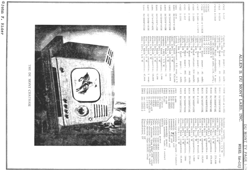 Savoy RA-103C; DuMont Labs, Allen B (ID = 725370) TV-Radio