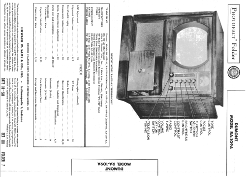 Sherbrooke RA-109-A3; DuMont Labs, Allen B (ID = 732132) TV Radio