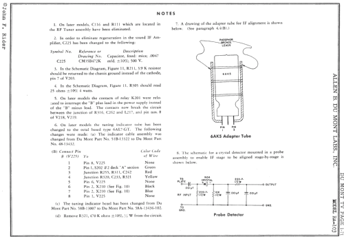 Sutton RA-103; DuMont Labs, Allen B (ID = 736360) TV Radio