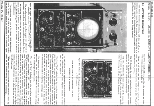 Westbury RA-105; DuMont Labs, Allen B (ID = 729667) Television