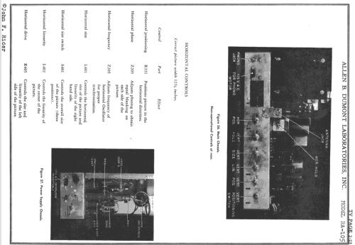 Westbury RA-105; DuMont Labs, Allen B (ID = 729668) Television