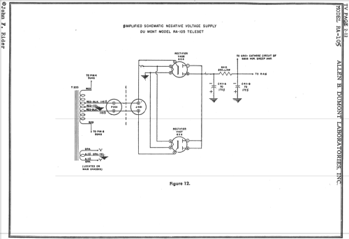 Whitehall RA-105; DuMont Labs, Allen B (ID = 729723) Television