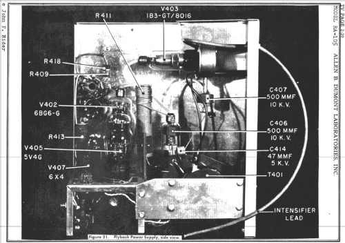 Whitehall RA-105; DuMont Labs, Allen B (ID = 729731) Fernseh-E