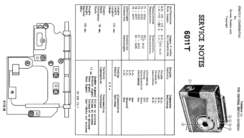 6011T; Dux Radio AB; (ID = 1921784) Radio