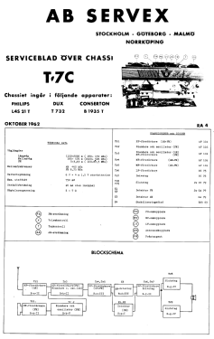 Rio T732 Ch= T7C; Dux Radio AB; (ID = 2878266) Radio