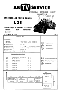 Vienna SA 6014T/W; Dux Radio AB; (ID = 2890552) Radio